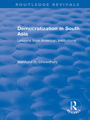 cover image of Democratization in South Asia